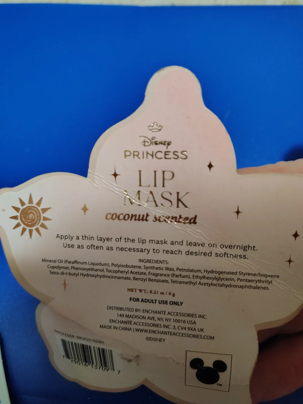 Disney Cinderella Lip Gloss & Moana Lip Mask Duo